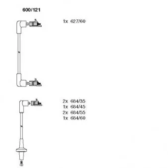 Kit de câbles d'allumage EFI AUTOMOTIVE 6407
