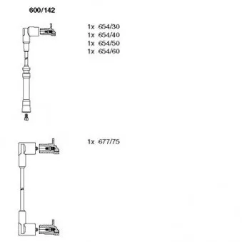 Kit de câbles d'allumage BREMI 600/142