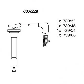 BREMI 600/229 - Kit de câbles d'allumage