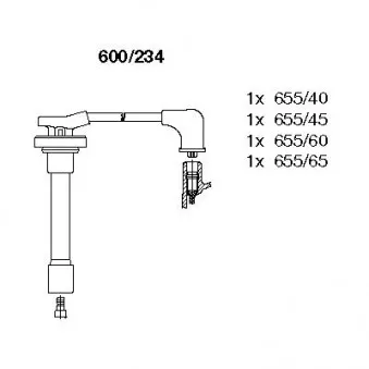 Kit de câbles d'allumage BREMI OEM GHT255