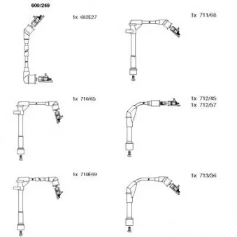 Kit de câbles d'allumage BREMI OEM 2245085E25