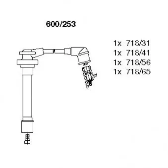 BREMI 600/253 - Kit de câbles d'allumage