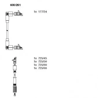 BREMI 600/261 - Kit de câbles d'allumage