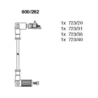 BREMI 600/262 - Kit de câbles d'allumage
