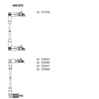 BREMI 600/276 - Kit de câbles d'allumage