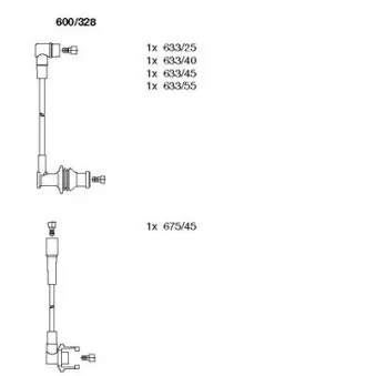 BREMI 600/328 - Kit de câbles d'allumage