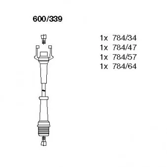 Kit de câbles d'allumage BREMI OEM 7700745285