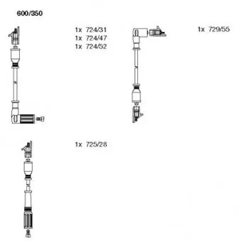 Kit de câbles d'allumage BREMI 600/350