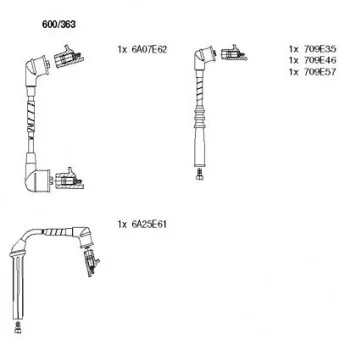 Kit de câbles d'allumage BREMI OEM 2245065E25