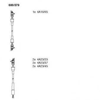 Kit de câbles d'allumage BREMI 600/379
