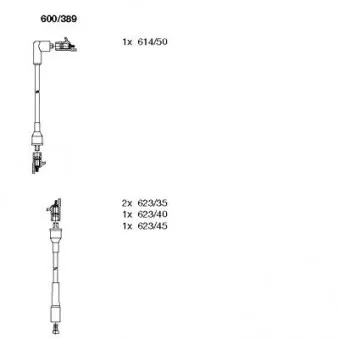 BREMI 600/389 - Kit de câbles d'allumage