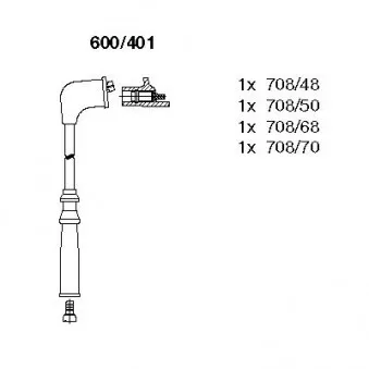 Kit de câbles d'allumage BREMI OEM ZE2318140