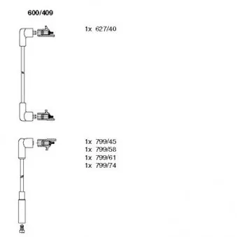 Kit de câbles d'allumage BREMI OEM SE022028301A
