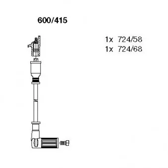 Kit de câbles d'allumage BREMI 600/415