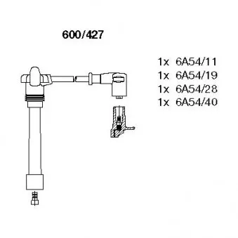 BREMI 600/427 - Kit de câbles d'allumage