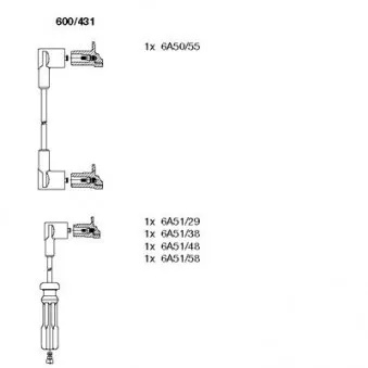 Kit de câbles d'allumage NGK 8469