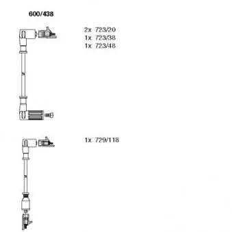 Kit de câbles d'allumage BREMI OEM 7663681