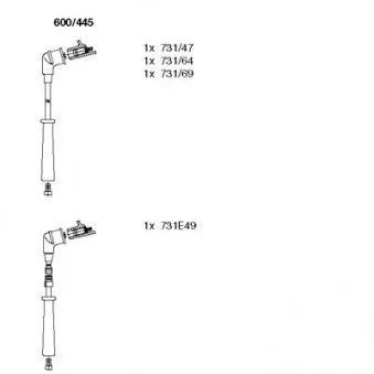 Kit de câbles d'allumage BREMI OEM B31R18140