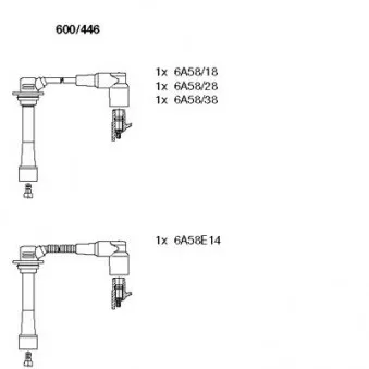 BREMI 600/446 - Kit de câbles d'allumage