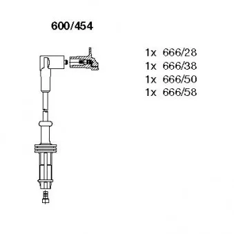 Kit de câbles d'allumage BREMI OEM 5967n6