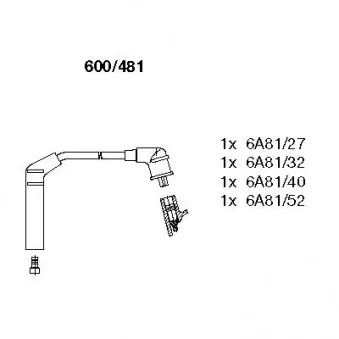 Kit de câbles d'allumage BREMI OEM A52-70-0025