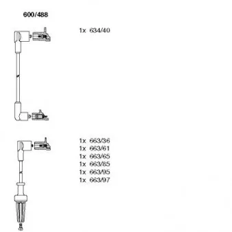 Kit de câbles d'allumage BREMI OEM 5967H2