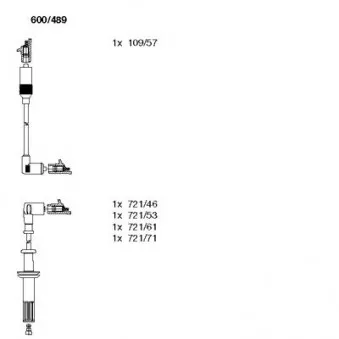 BREMI 600/489 - Kit de câbles d'allumage