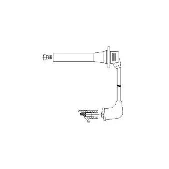 Câble d'allumage BREMI 6A63/34