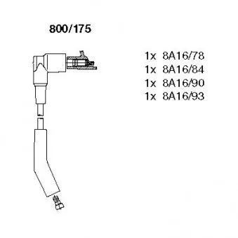 Kit de câbles d'allumage BREMI 800/175