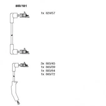 Kit de câbles d'allumage NGK 7406