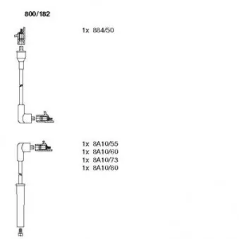BREMI 800/182 - Kit de câbles d'allumage