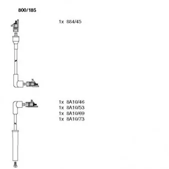 BREMI 800/185 - Kit de câbles d'allumage