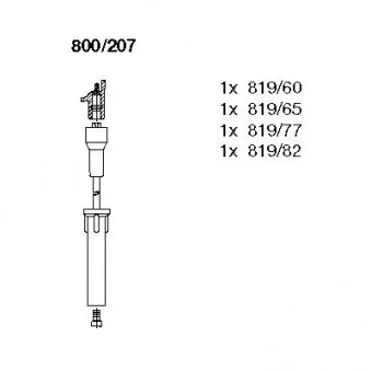 Kit de câbles d'allumage BREMI 800/207