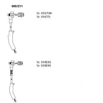 Kit de câbles d'allumage BREMI 800/211