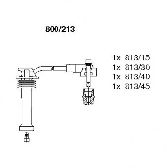 BREMI 800/213 - Kit de câbles d'allumage