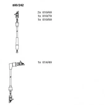BREMI 800/242 - Kit de câbles d'allumage