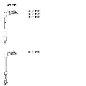 BREMI 800/243 - Kit de câbles d'allumage