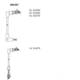 BREMI 800/257 - Kit de câbles d'allumage
