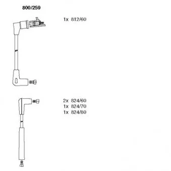 BREMI 800/259 - Kit de câbles d'allumage