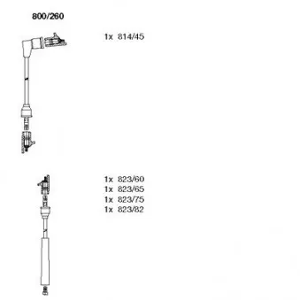 BREMI 800/260 - Kit de câbles d'allumage