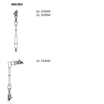 Kit de câbles d'allumage BREMI 800/264
