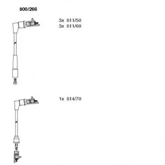 BREMI 800/266 - Kit de câbles d'allumage