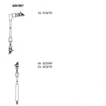 Kit de câbles d'allumage BREMI 800/907