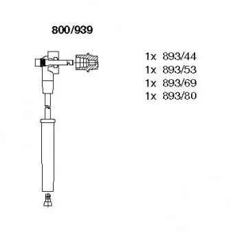 Kit de câbles d'allumage BREMI 800/939
