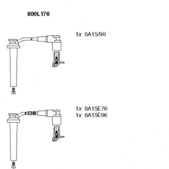 BREMI 800L176 - Kit de câbles d'allumage