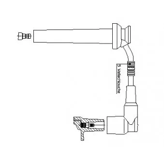 Câble d'allumage BREMI 8A15P87
