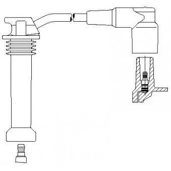 Kit de câbles d'allumage BERU ZEF1539