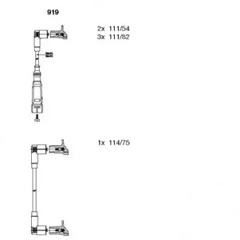 BREMI 919 - Kit de câbles d'allumage