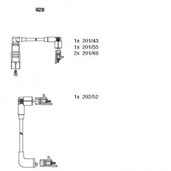 Kit de câbles d'allumage EFI AUTOMOTIVE 6204