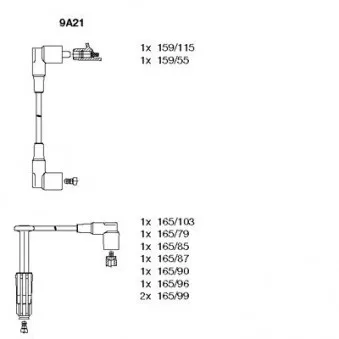 Kit de câbles d'allumage BREMI 9A21